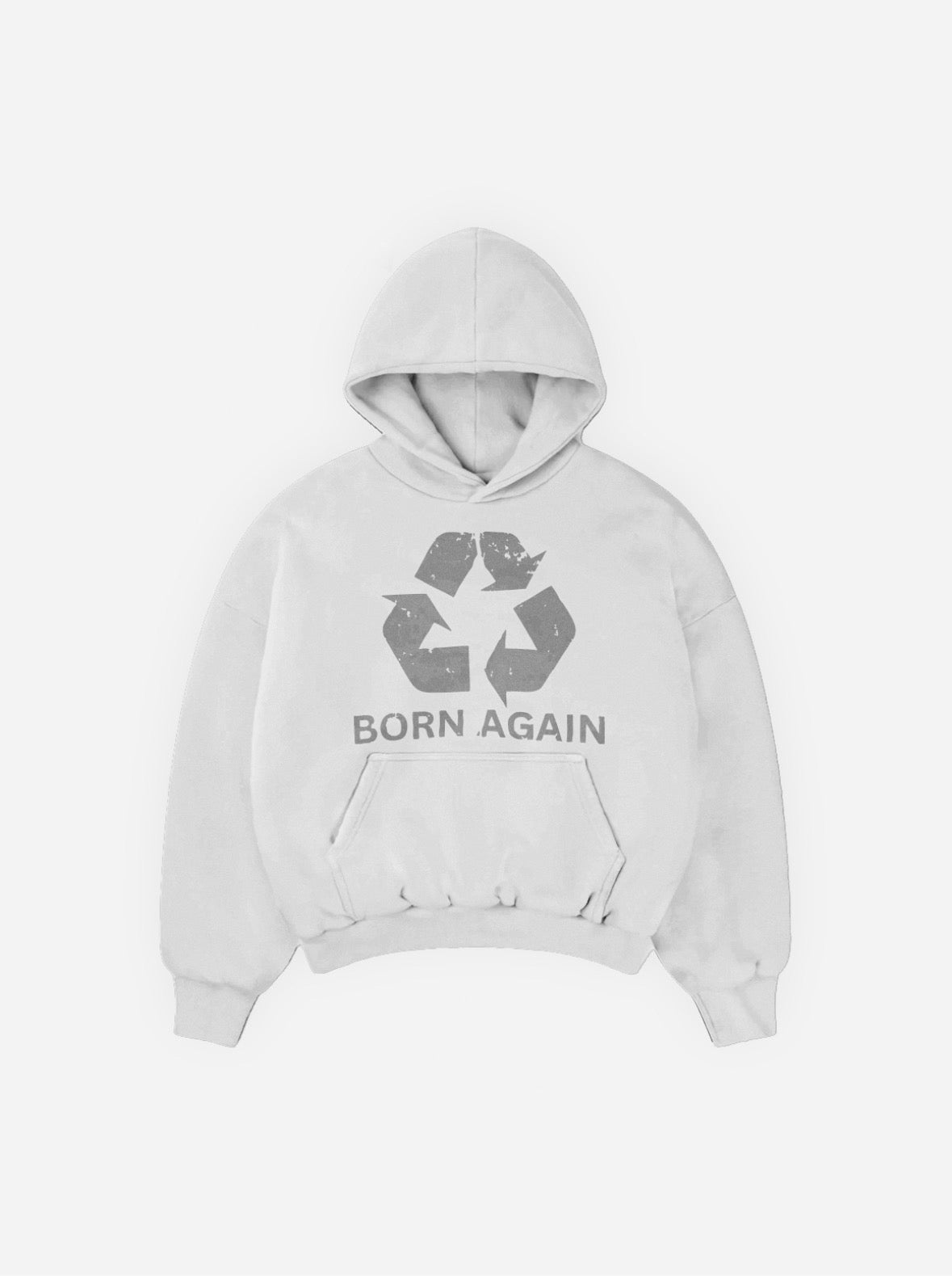 BORN AGAIN WHITE HOODIE