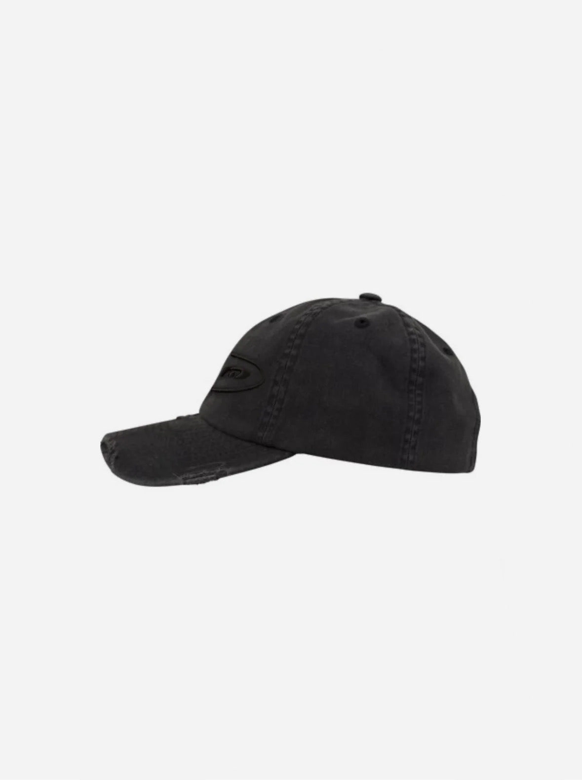 LOGO DESTROYED CAP DARK GRAY