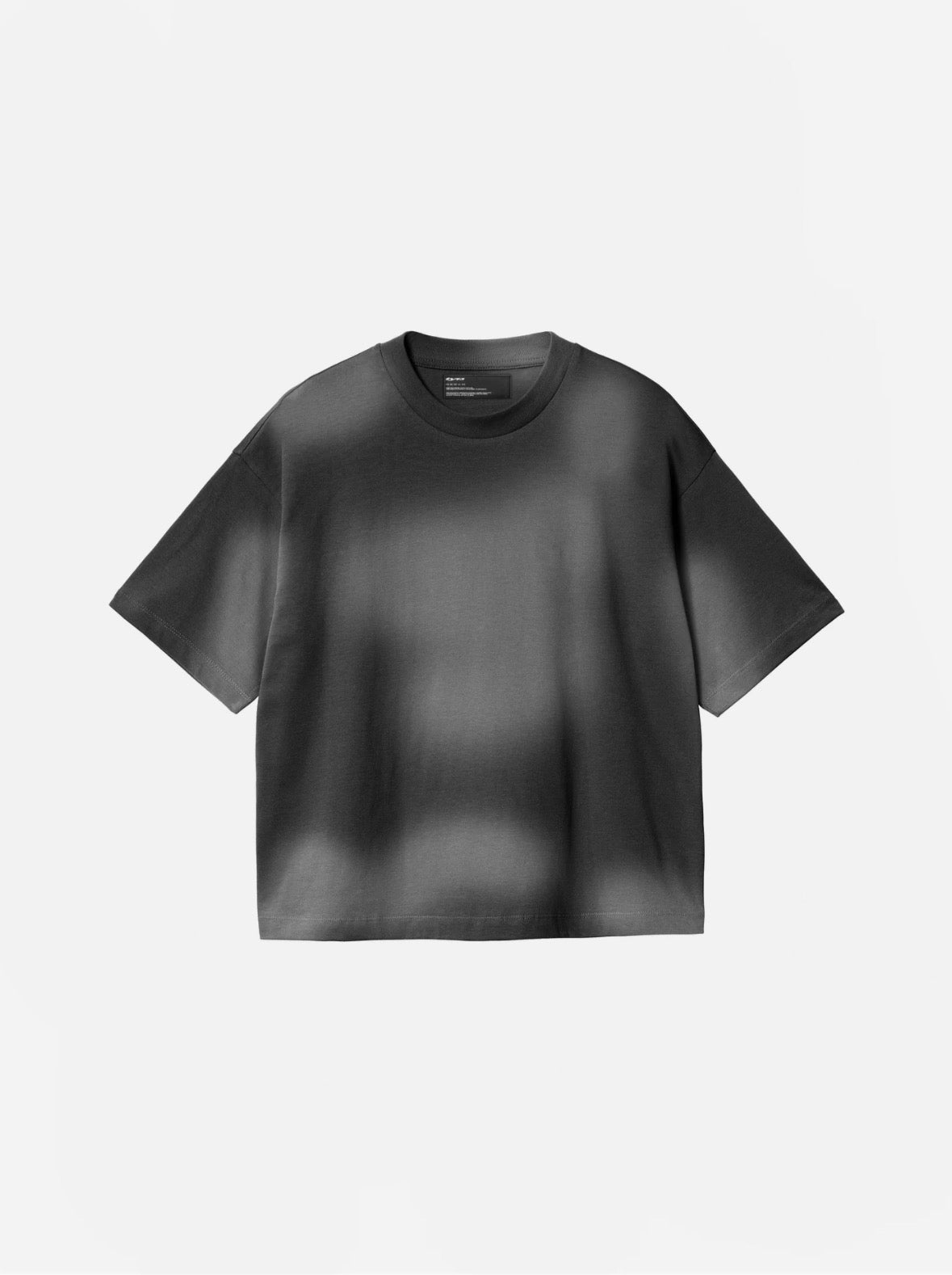 BLACK WASHED BASIC T-SHIRT