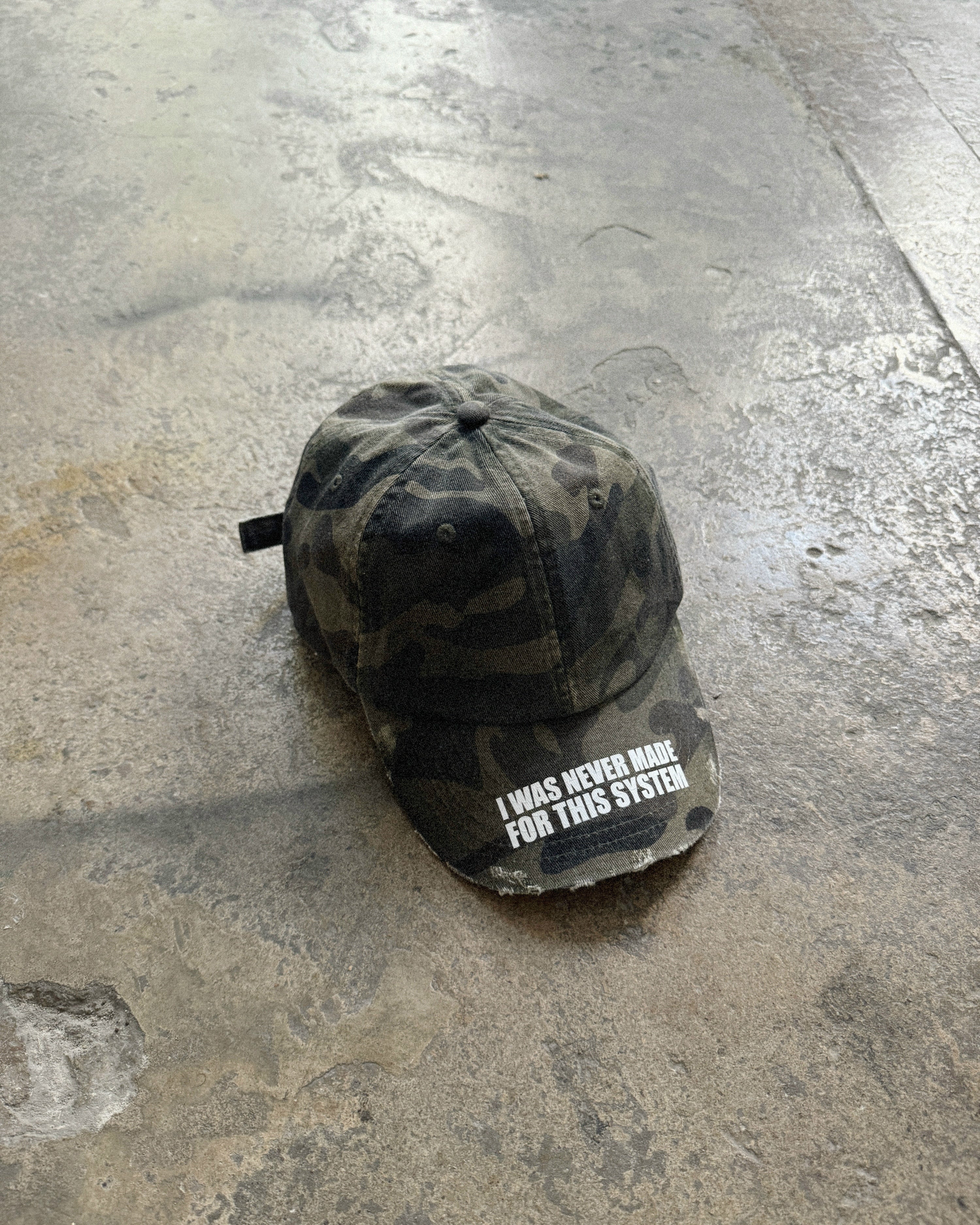 I WAS NEVER MADE FOR THIS SYSTEM CAP