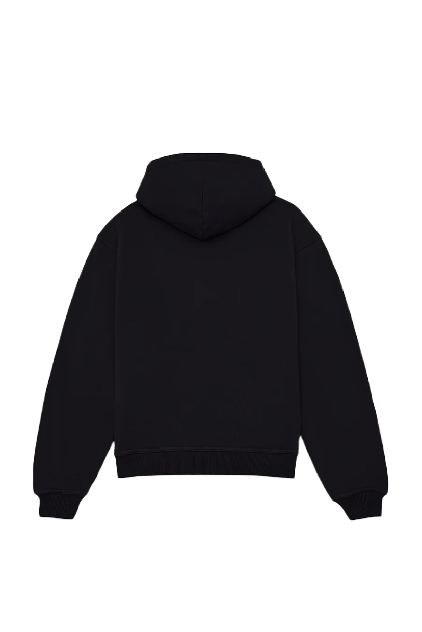 SIDE LOGO BLACK HOODIE