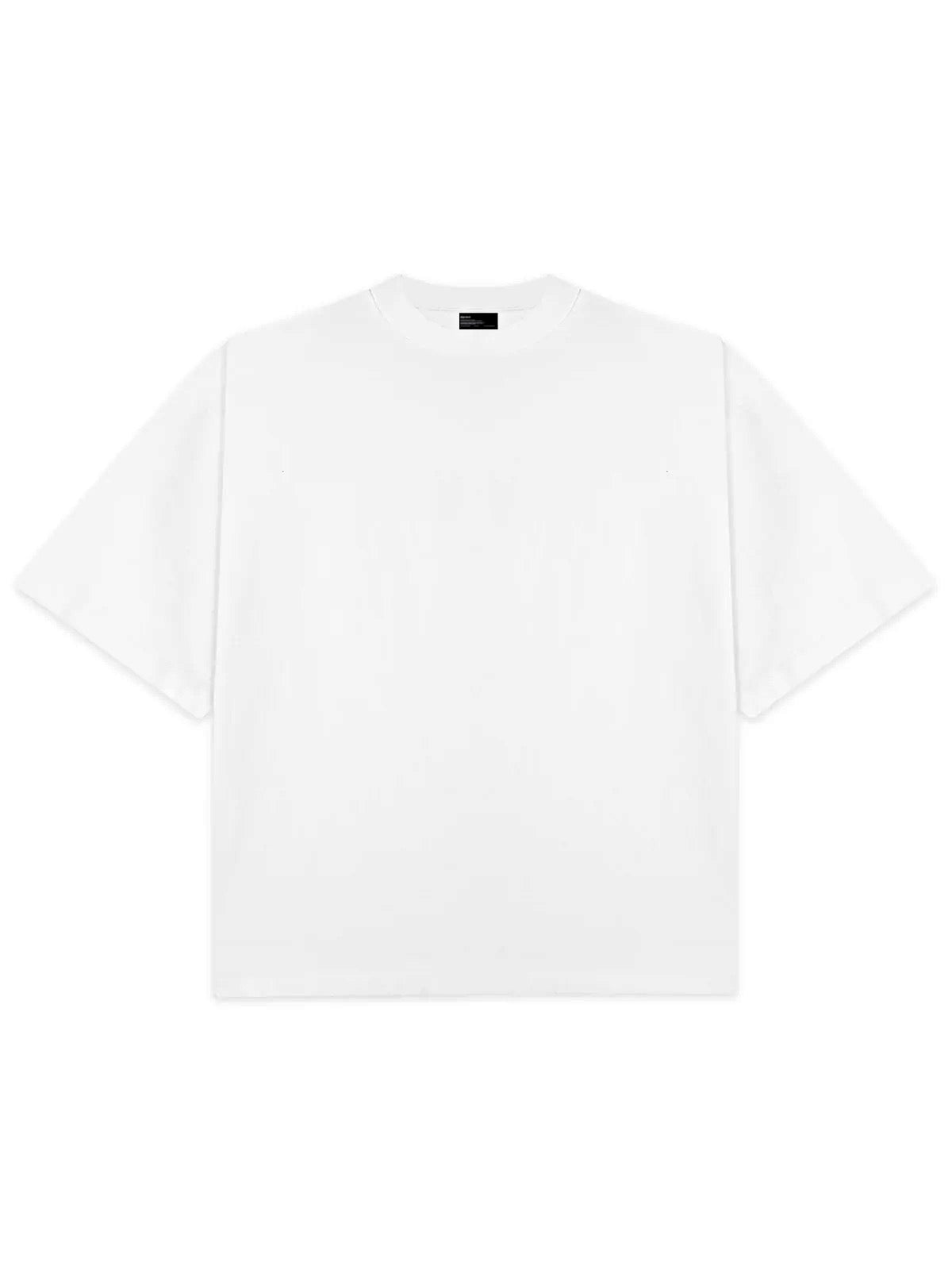 WHITE BASIC OVERSIZED T-SHIRT