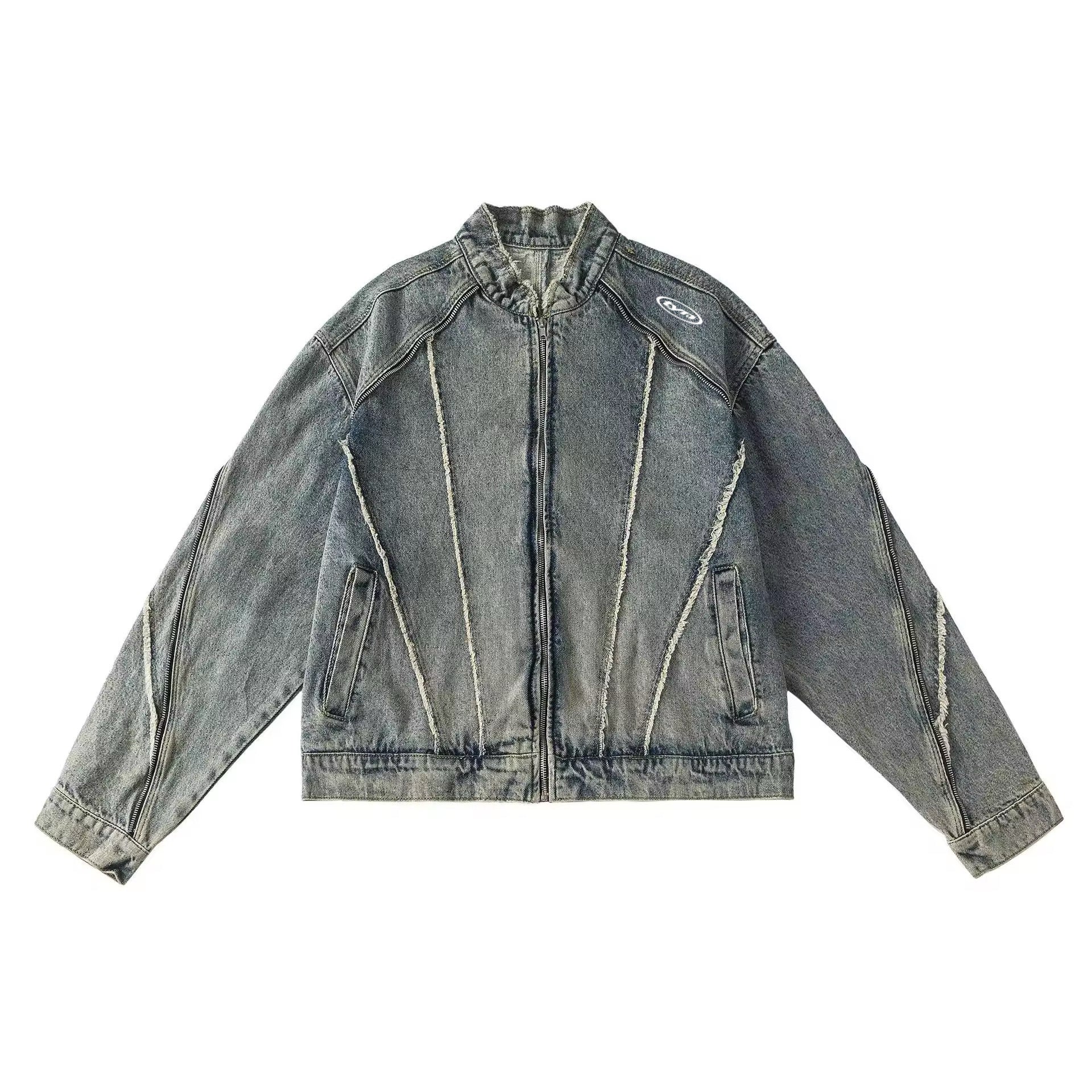 SPIDER WASHED JEANS JACKET