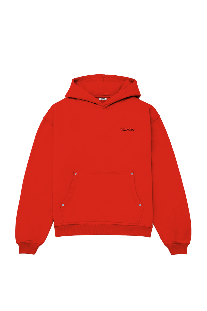 3D LOGO RED HOODIE