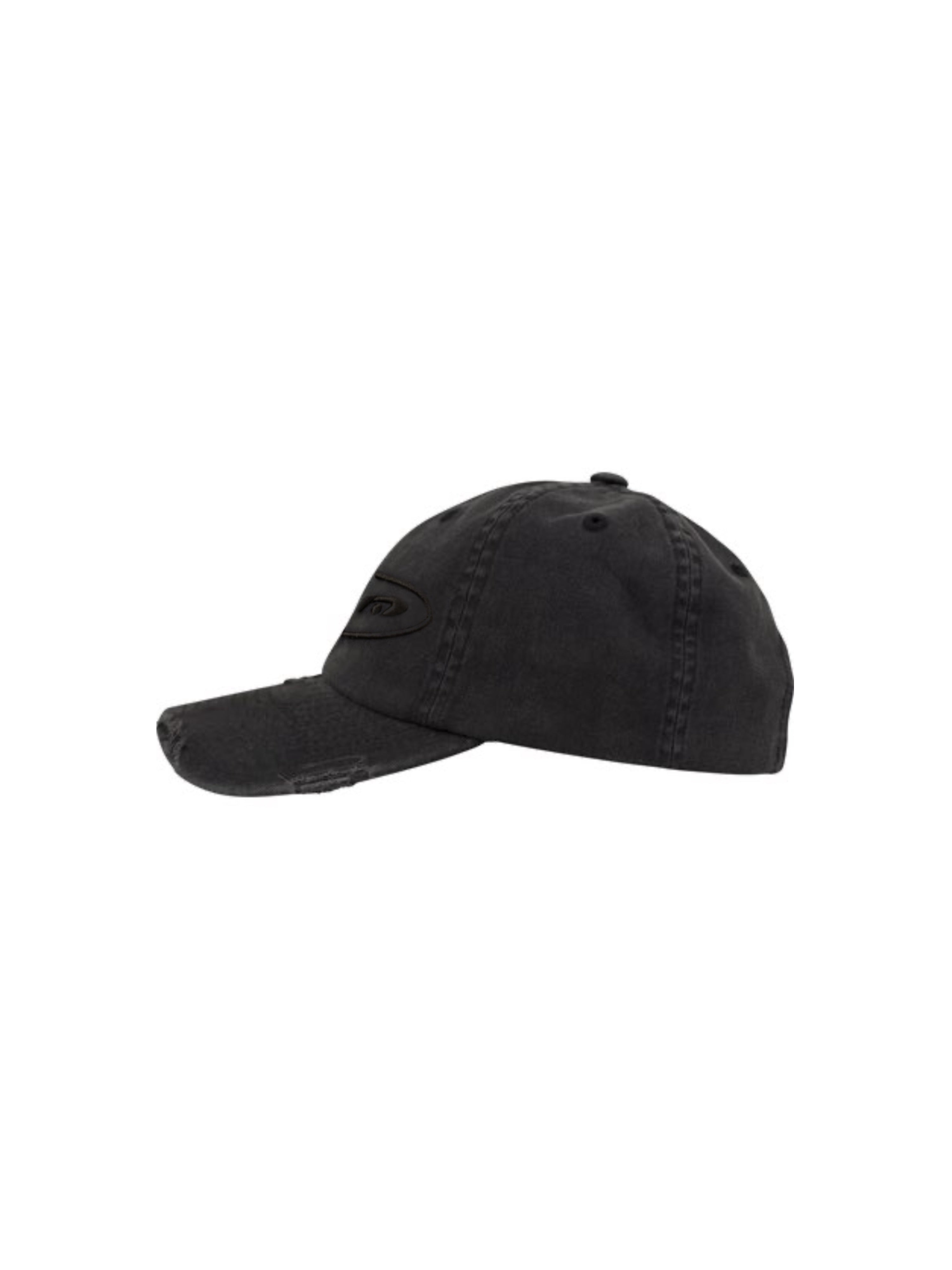 LOGO DESTROYED CAP DARK GRAY